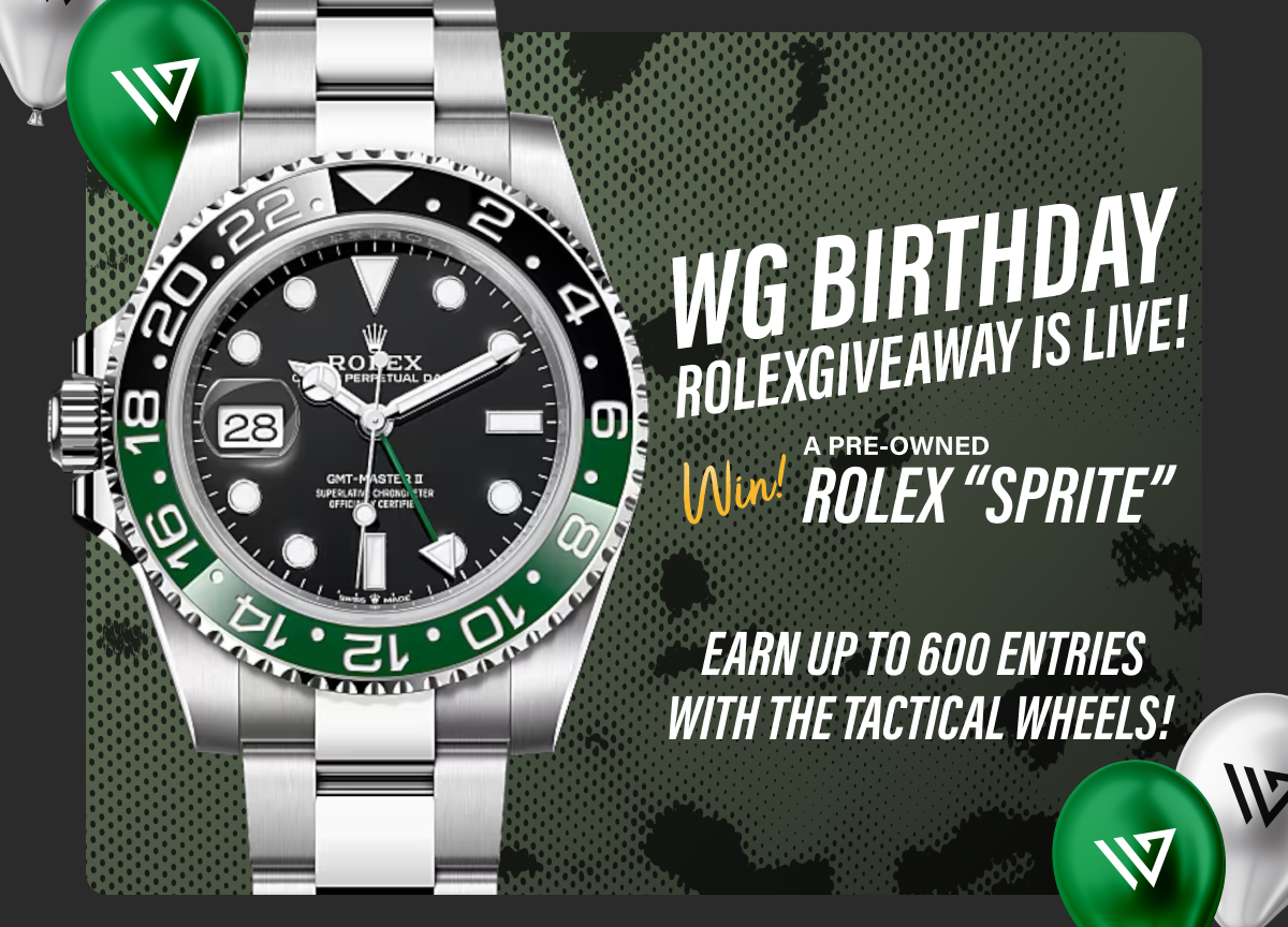 Earn Up to 600 Entries With The Tactical Wheels