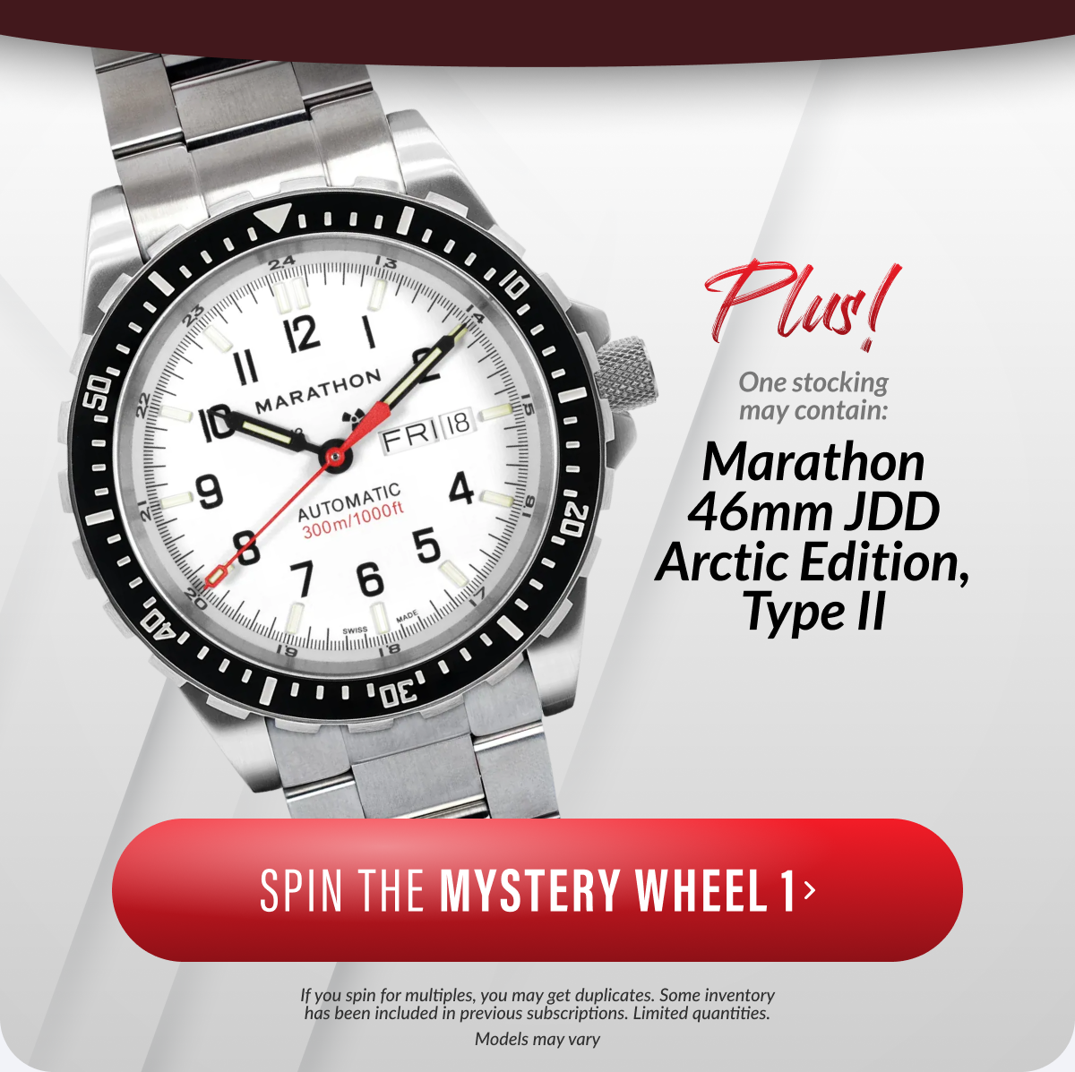 Spin For the Mystery Red