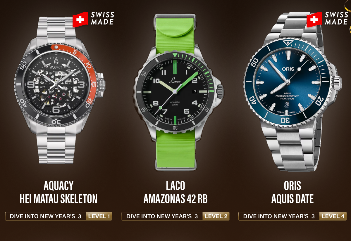 Dive Into New Year's 3 Watches