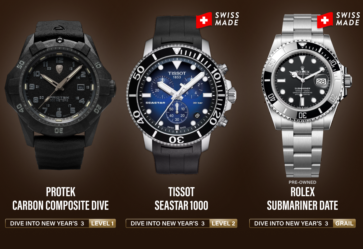 Dive Into New Year's 3 Watches