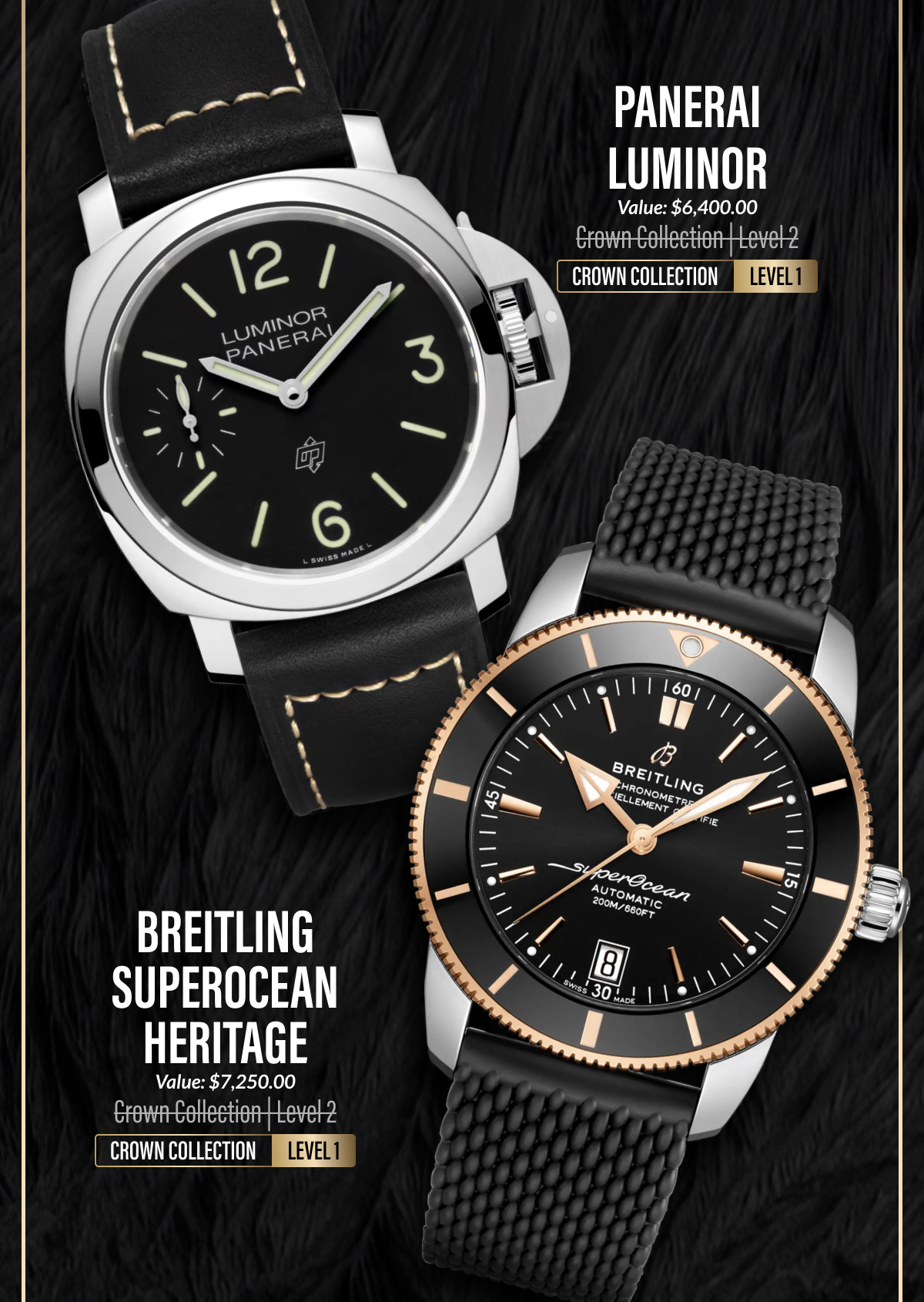 Crown Collection Wheel Watches