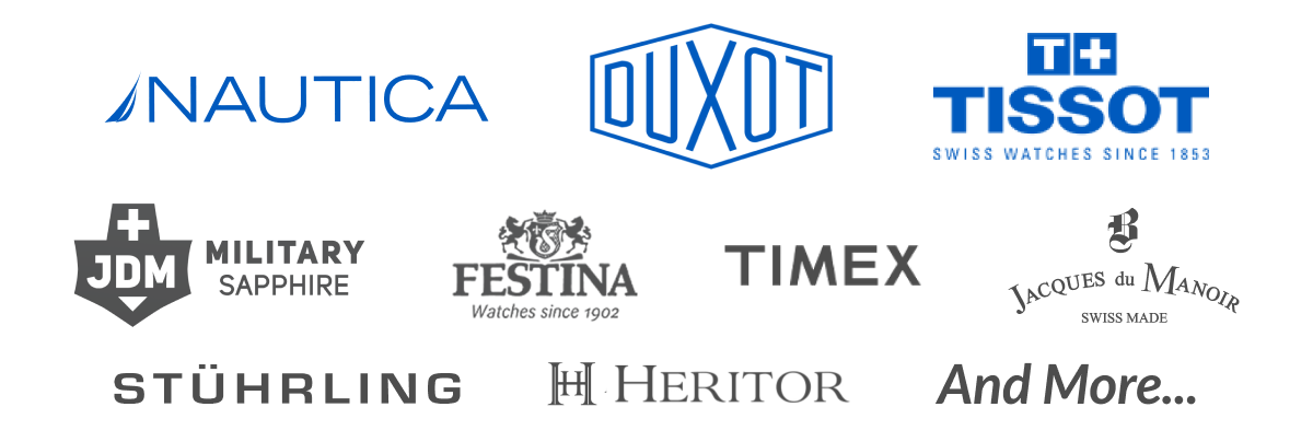 Nautica - Duxot - Tissot - JDM - Festina - Timex - Jacques du Manoir - Stührling - Heritor - And More...