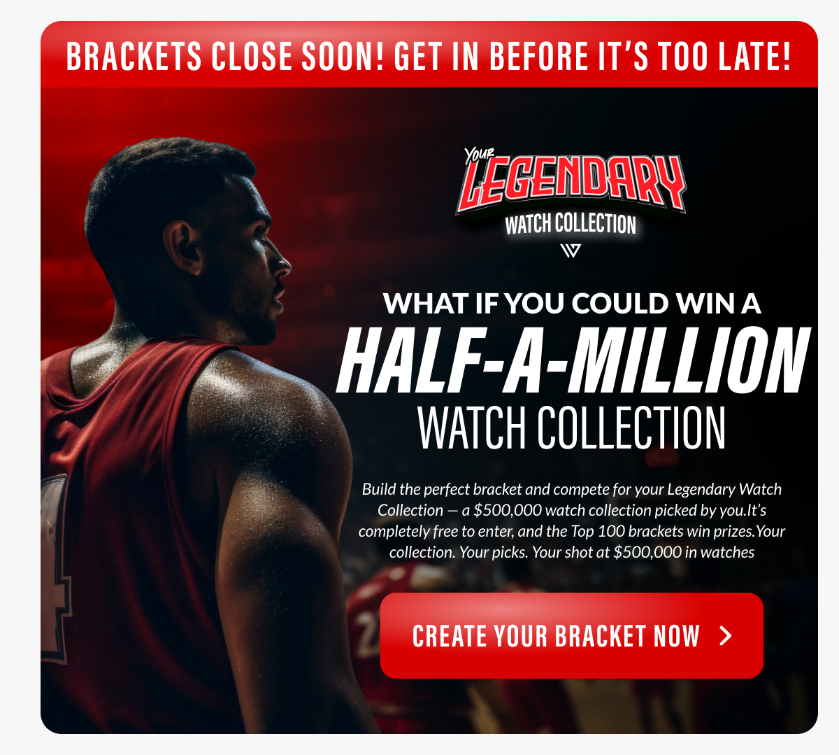 BRACKETS CLOSE SOON! GET IN BEFORE IT'S TOO LATE!